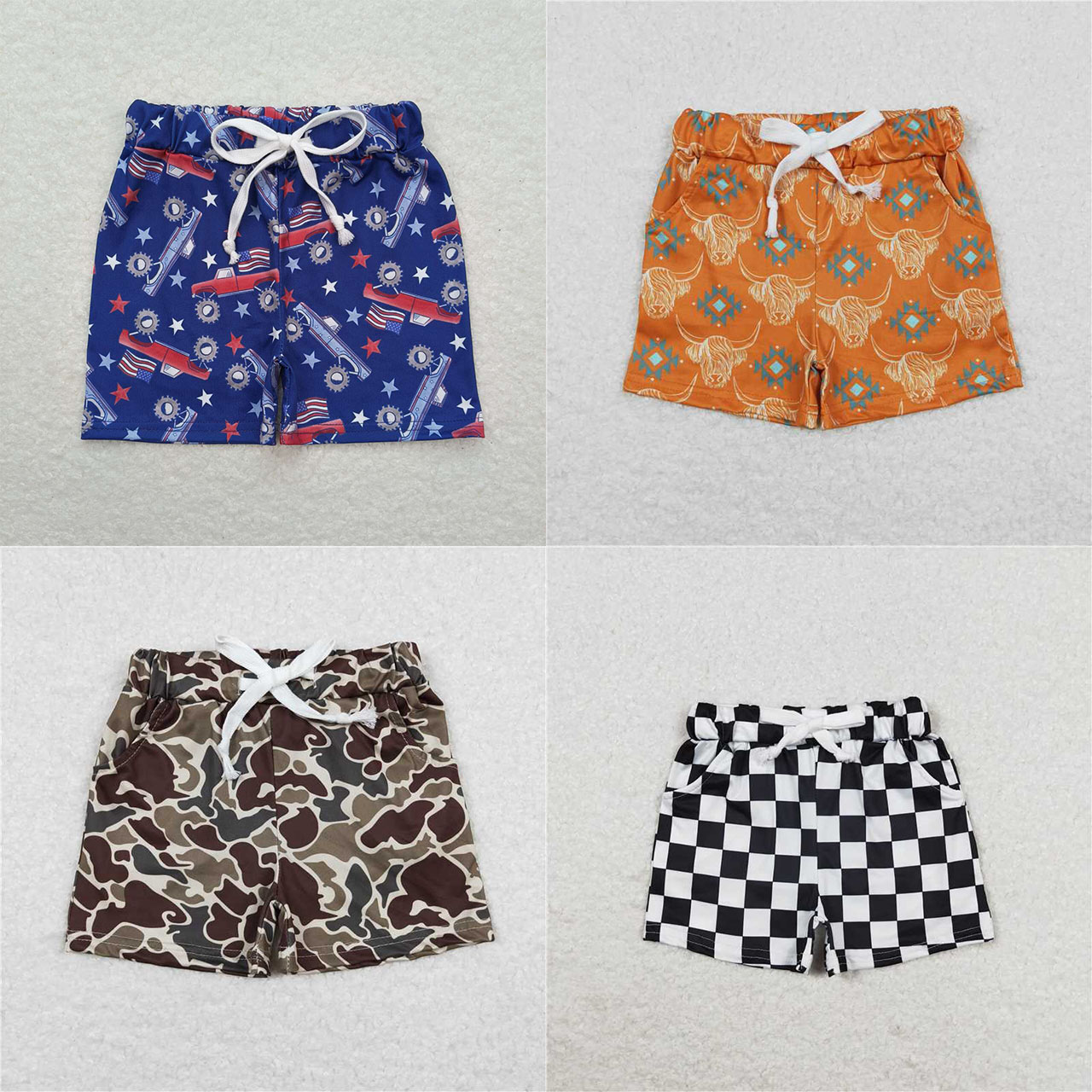 Baby Clothing Wholesale - شورت تمويه صيفي للأطفال الصغار ،