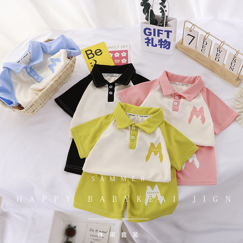 Baby Clothing Wholesale - الصيف قصيرة الأكمام 2 قطعة مجموعة