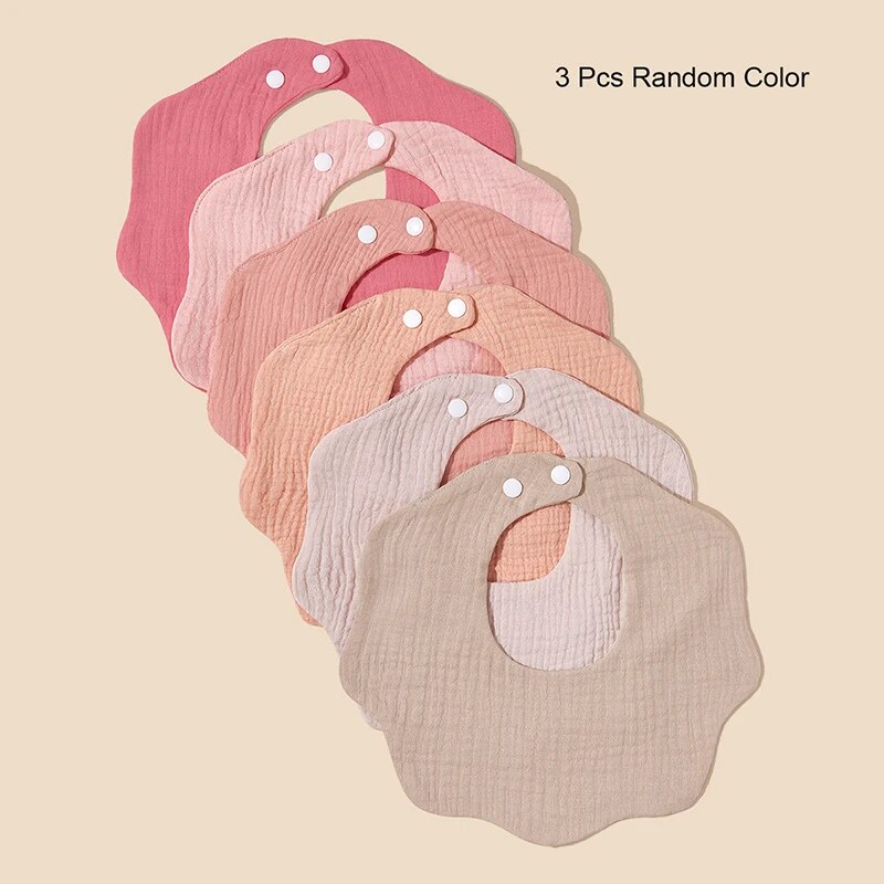Printed Bibs Pack - 3 عبوات (لون عشوائي) مرايل باندانا