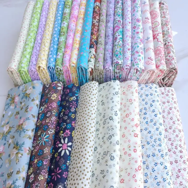 Baby Clothing Fabric - نسيج مطبوع عليه زهور من القطن