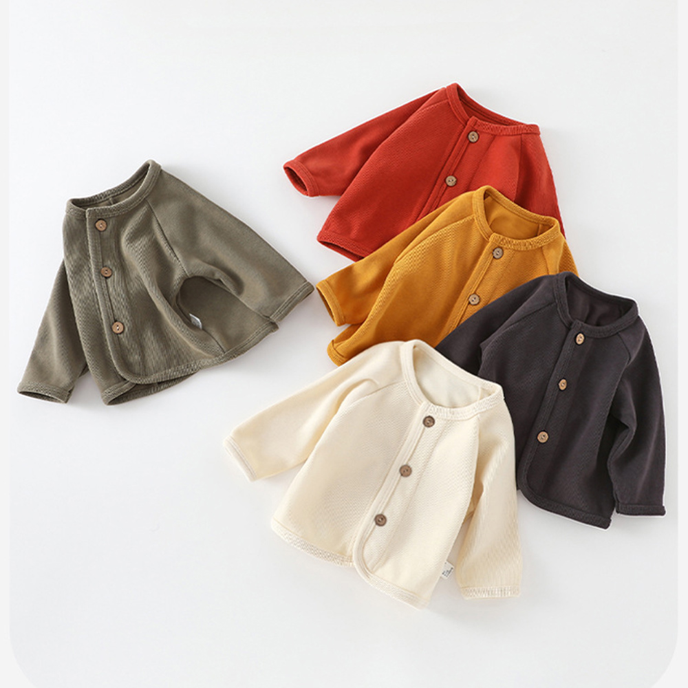 Knit Cardigan Infant - سترة أطفال بلون سادة سترات أطفال