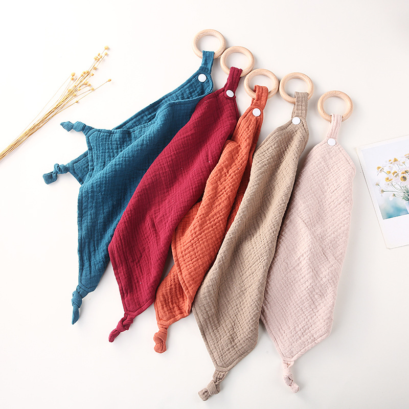 Baby Clothing Fabric - الوليد استرضاء منشفة الصلبة تنفس القطن