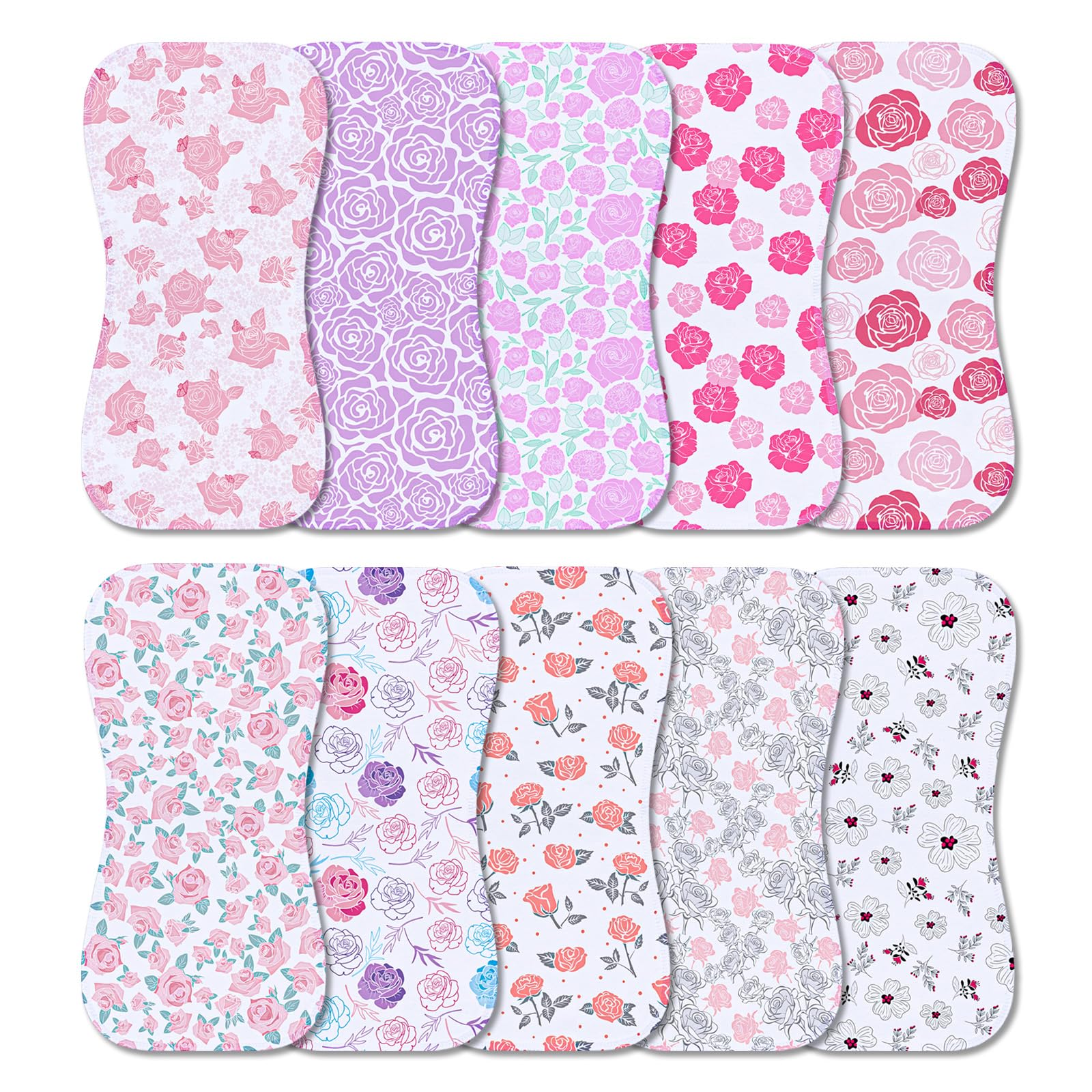 Printed Bibs Pack - مناشف التجشؤ للأطفال من بينوكسين، عبوة