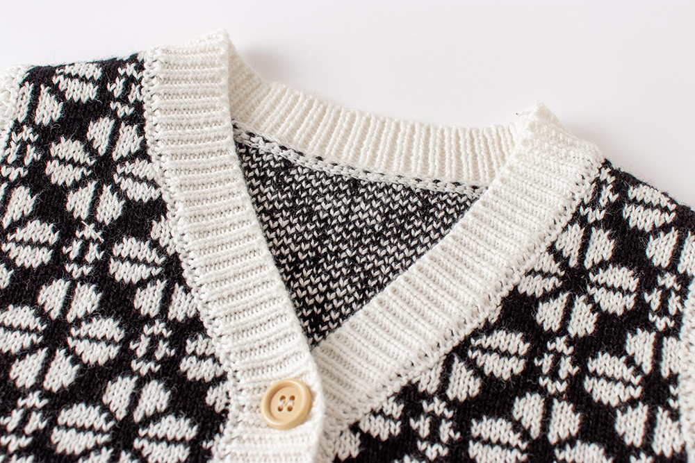 2025 الربيع والخريف جديد الفتي - مراجعة Knit Cardigan Infant وسعره