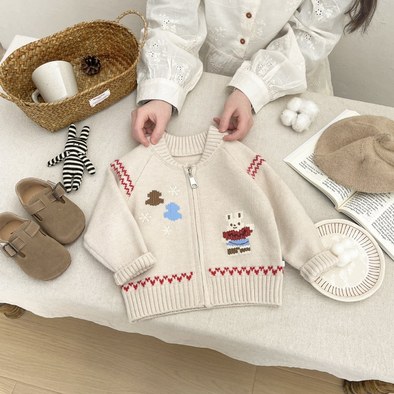 سترة أطفال للربيع المبكر على ا - مراجعة Knit Cardigan Infant وسعره