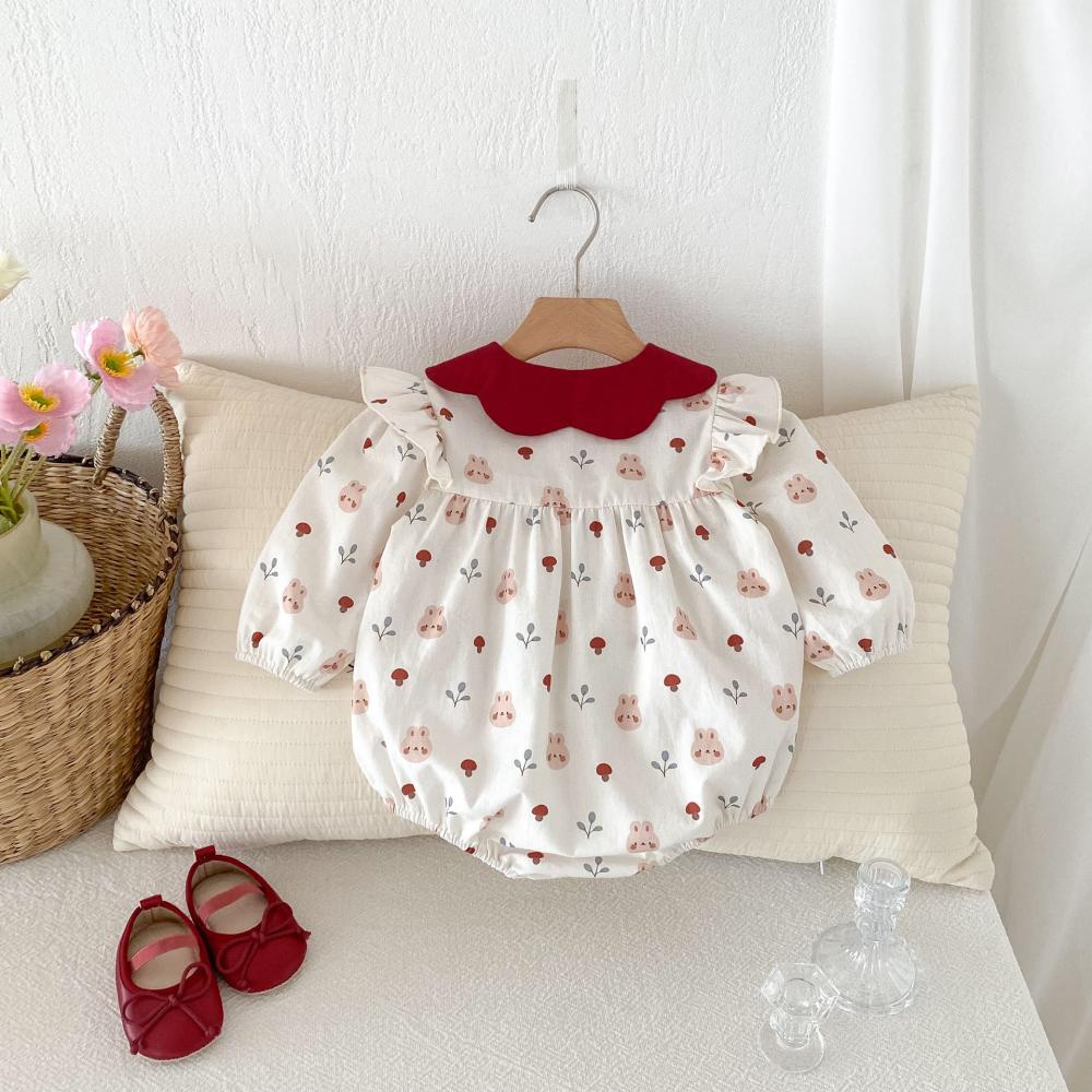 بدلة أطفال مطبوعة على شكل أرنب - مراجعة Baby Clothing Quality وسعره