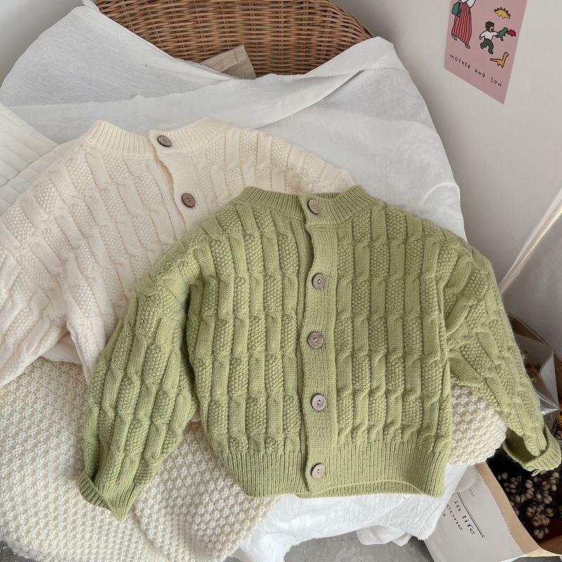 سترة محبوكة جديدة للفتيات لفصل - مراجعة Knit Cardigan Infant وسعره