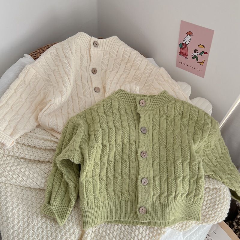 سترة محبوكة جديدة للفتيات لفصل - مراجعة Knit Cardigan Infant وسعره