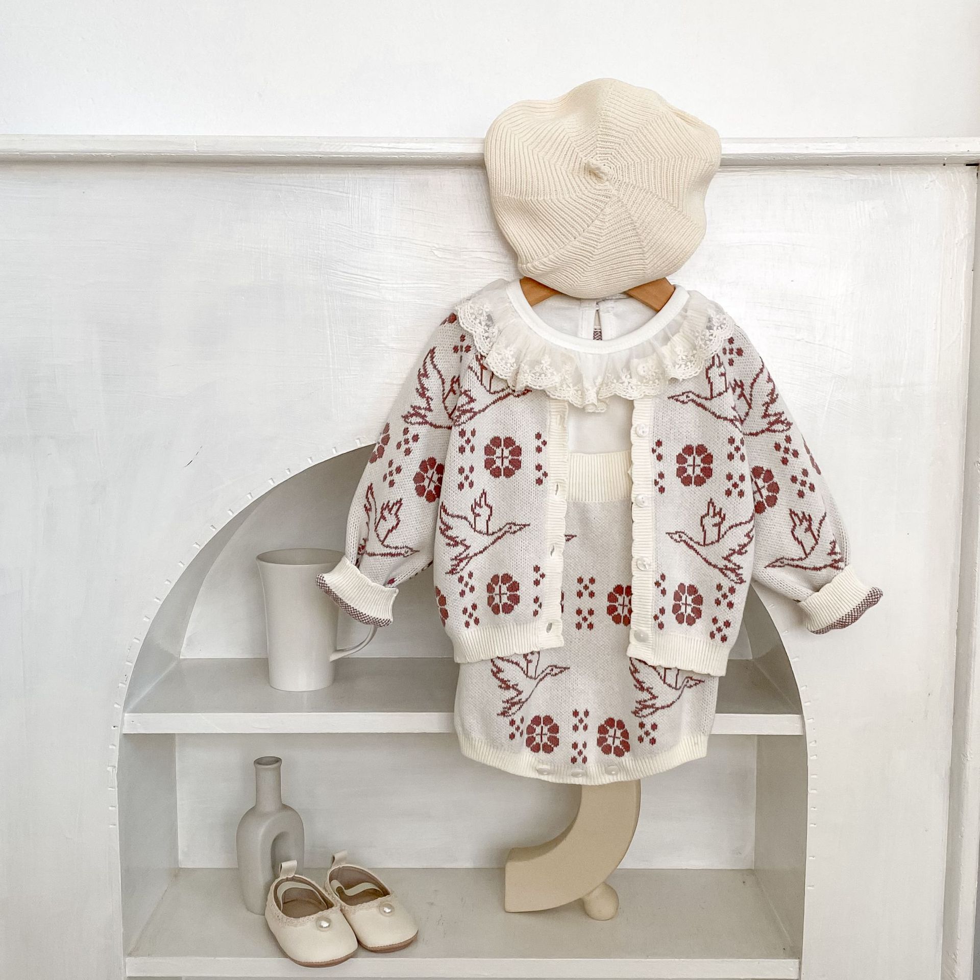 2025 خريف جديد طفل طويل الأكما - مراجعة Knit Cardigan Infant وسعره