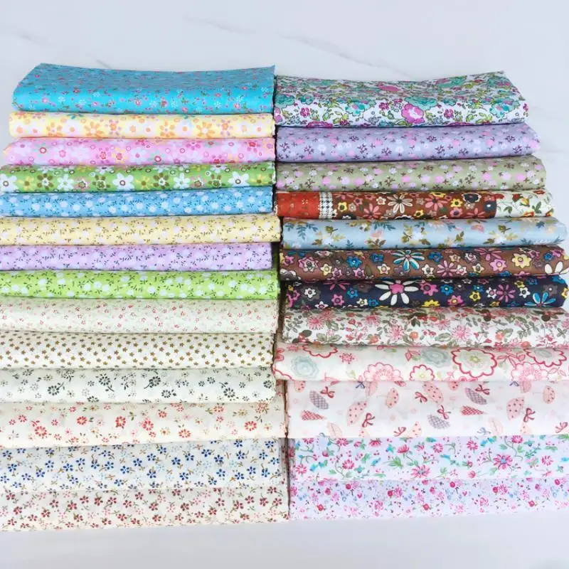 نسيج مطبوع عليه زهور من القطن  - مراجعة Baby Clothing Fabric وسعره