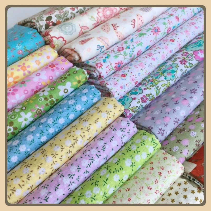 نسيج مطبوع عليه زهور من القطن  - مراجعة Baby Clothing Fabric وسعره