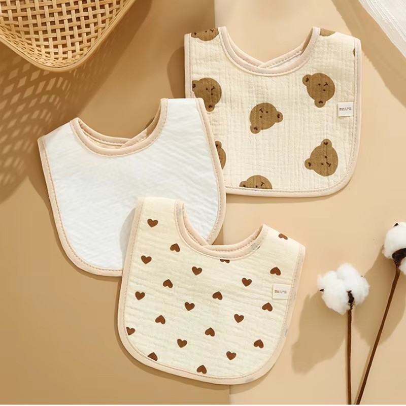 7 قطع/عبوة من مرايل الأطفال ال - مراجعة Printed Bibs Pack وسعره