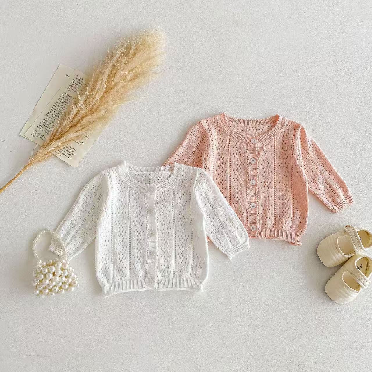 بلوزة للفتيات الصغيرات على الط - مراجعة Knit Cardigan Infant وسعره