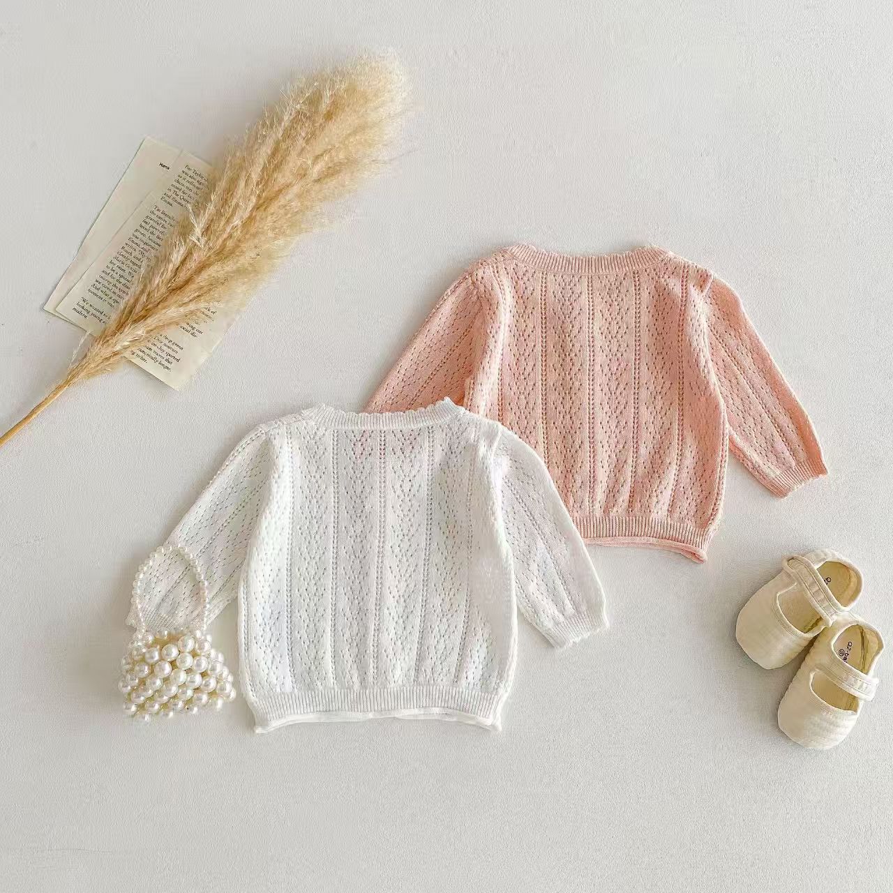 بلوزة للفتيات الصغيرات على الط - مراجعة Knit Cardigan Infant وسعره