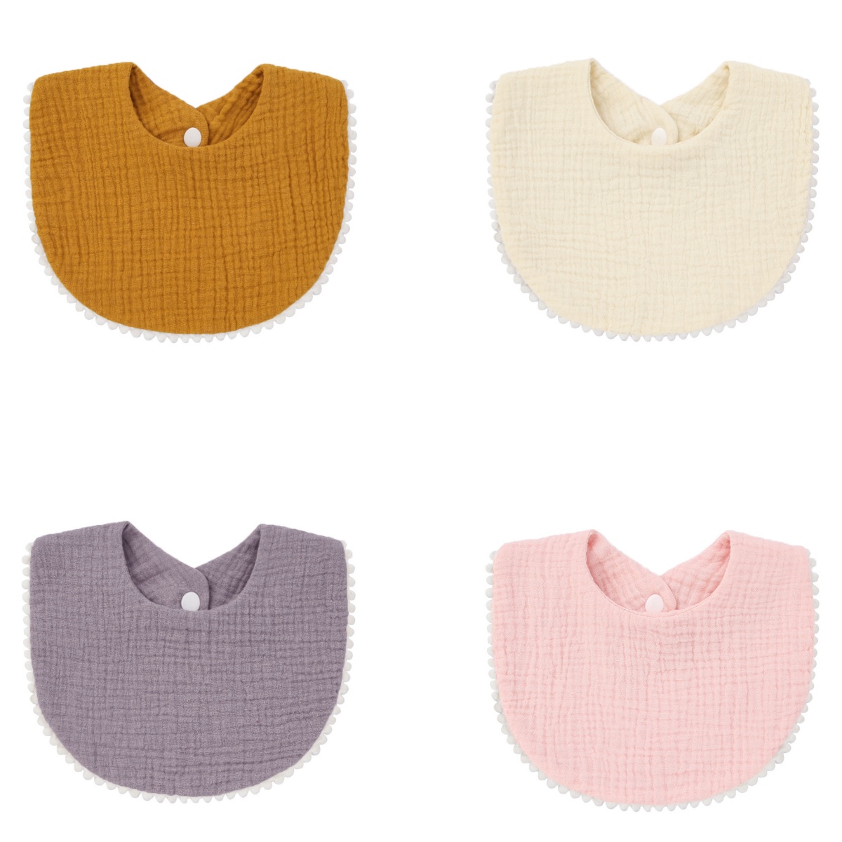 منشفة لعاب للأطفال مع كشكشة ،  - مراجعة Baby Clothing Fabric وسعره