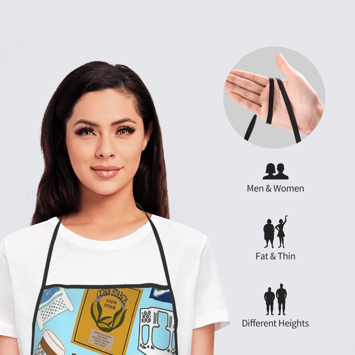 مريلة مطبخ بتصميم أيقونات مروح - مراجعة Printed Bibs Pack وسعره