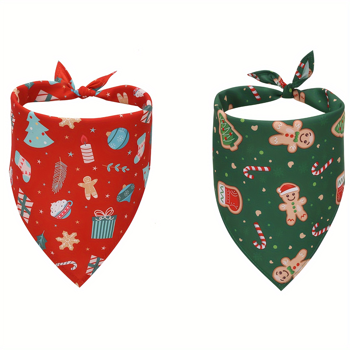 وشاح للكلاب بتصميم عيد الميلاد - مراجعة Printed Bibs Pack وسعره