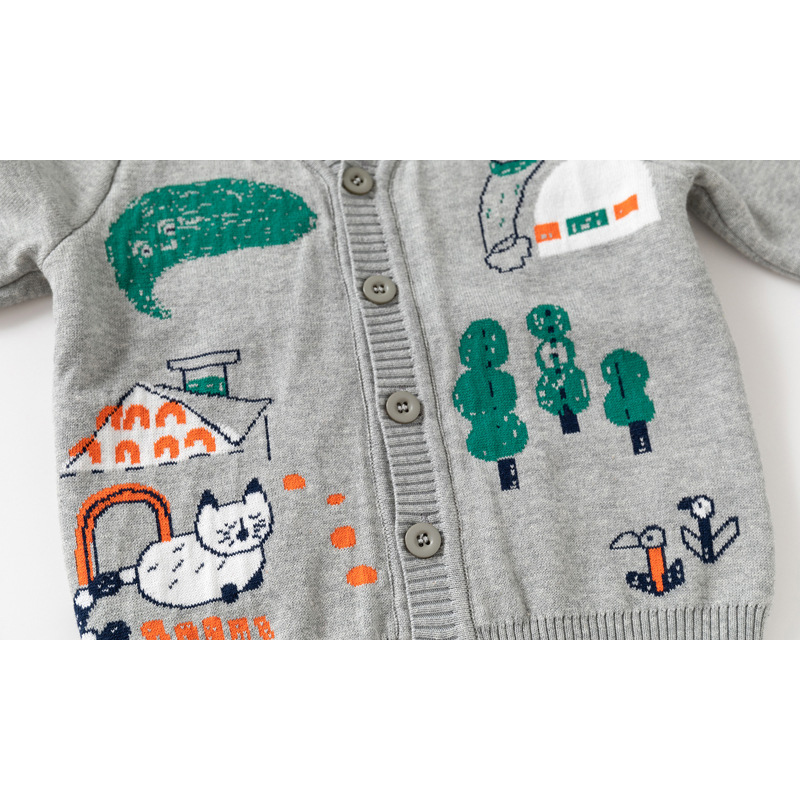 2-8T طفل رضيع صبي فتاة سترة ست - مراجعة Knit Cardigan Infant وسعره