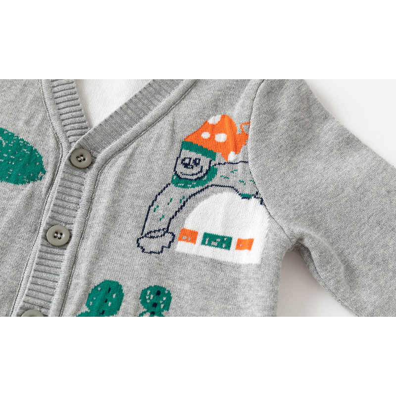 2-8T طفل رضيع صبي فتاة سترة ست - مراجعة Knit Cardigan Infant وسعره