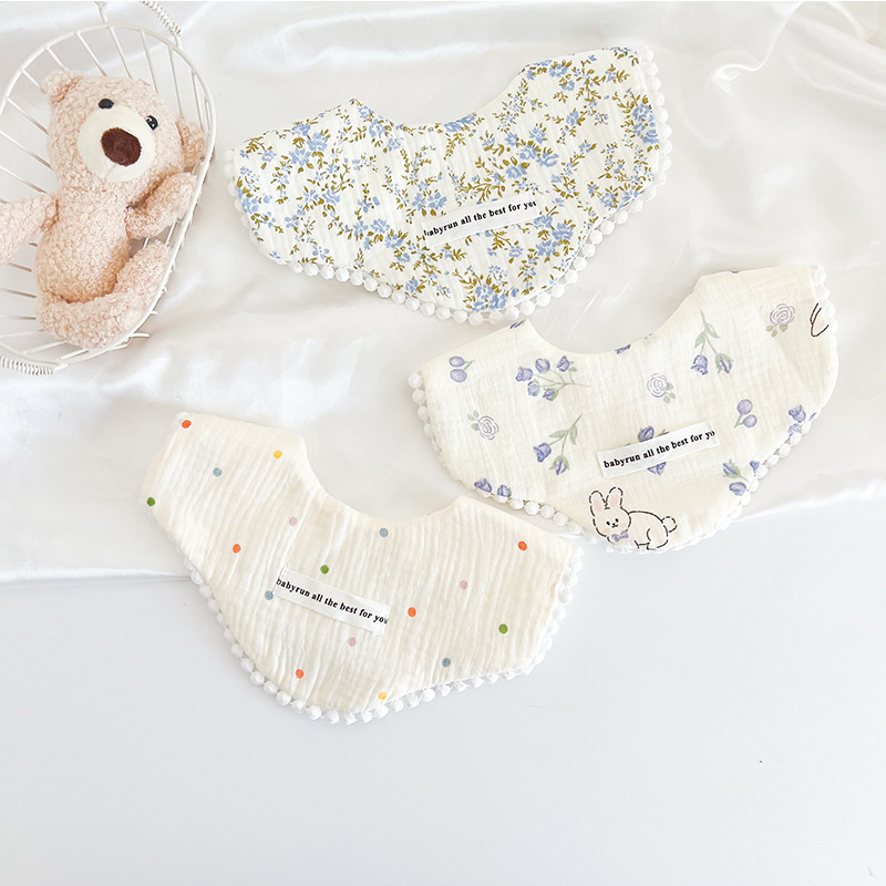 3 قطعة حزمة القطن الشاش طفلة م - مراجعة Printed Bibs Pack وسعره